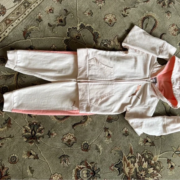 PUMA Soft White and Coral Hoodies size 3 - Picture 7 of 11